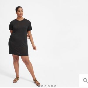 Everlane linen box-cut tee dress